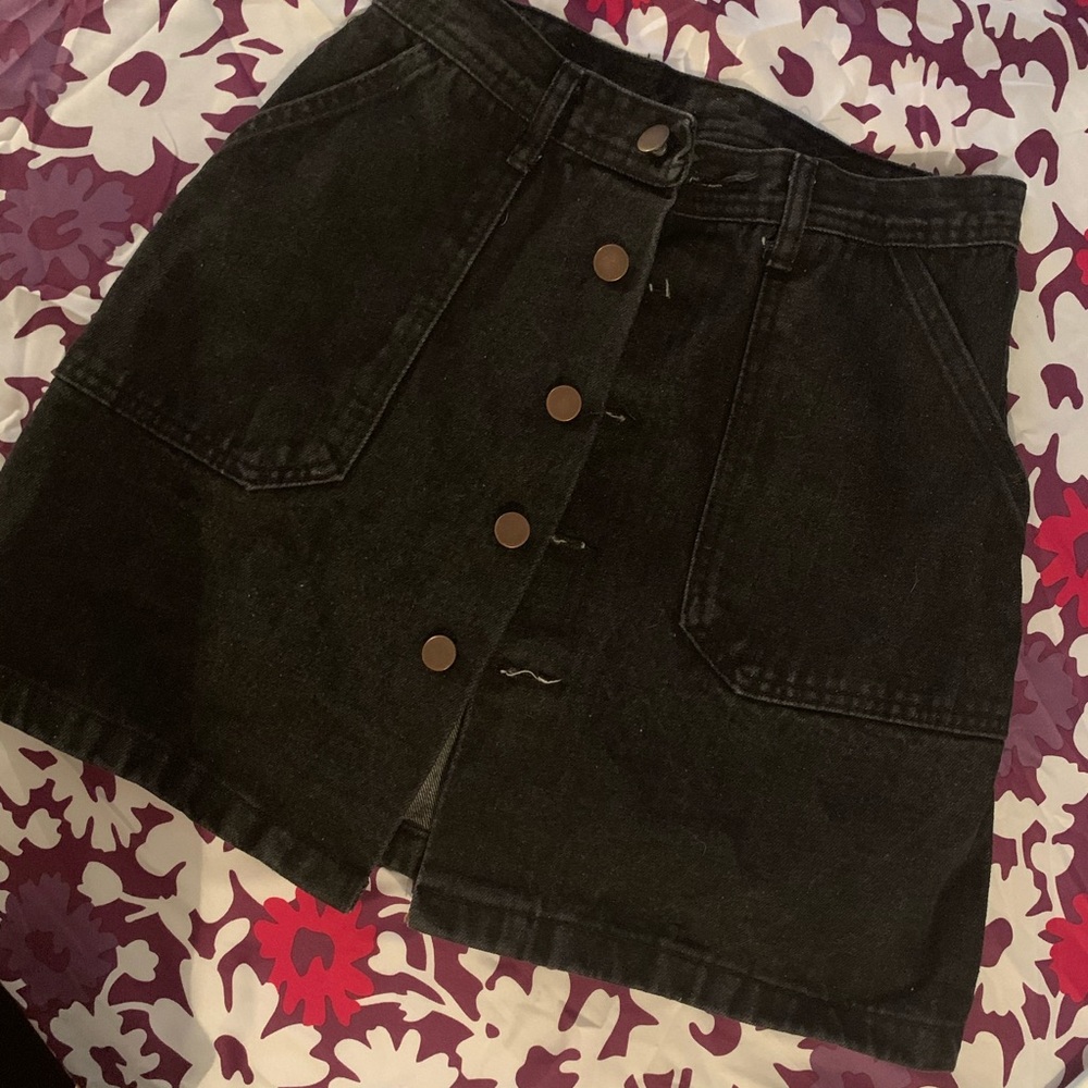 Black denim jean skirt 💗